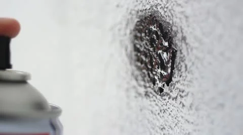 Graffiti art in the making (close up) _6 Video stock 10861729