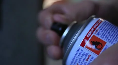 Graffiti art in the making (close up) _8 Stock Footage 10861775