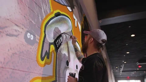Graffiti Art in Progress 스톡 동영상 279676559
