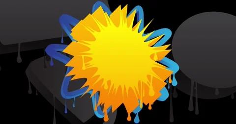 Graffiti background on black Stock Footage 340301865