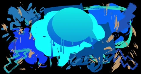 Graffiti background on black Stock Footage 342303490