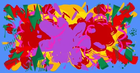 Graffiti background on blue Stock Footage 340301868