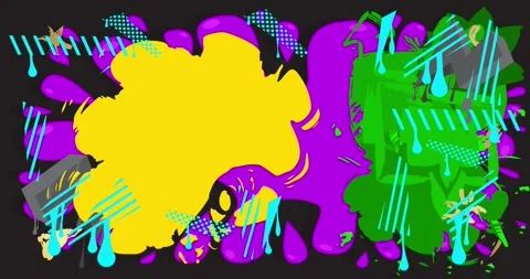 Graffiti background on gray Stock Footage 340301872