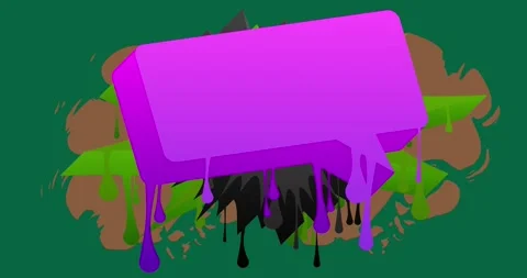 Graffiti background on green Stock Footage 342303483