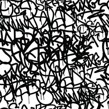 Graffiti Background Pattern Illustrazione stock