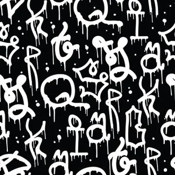 Graffiti Background Pattern Stock Illustration