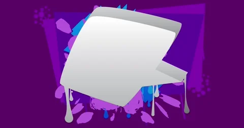Graffiti background on purple Stock Footage 339784171