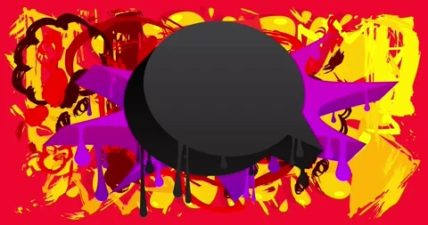 Graffiti background on red Stock Footage 342574608