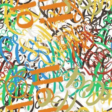 Graffiti background seamless pattern. Hand style tagging Stock Illustration