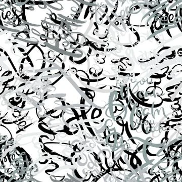 Graffiti background seamless pattern. Hand style tagging Illustrazione stock