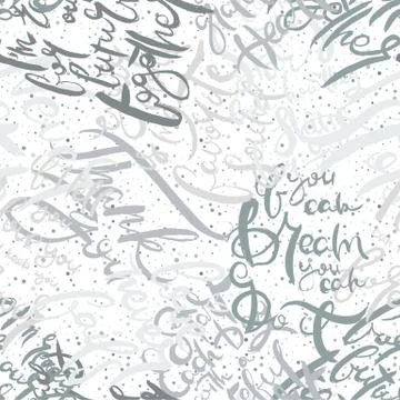 Graffiti background seamless pattern. Hand style tagging Illustrazione stock