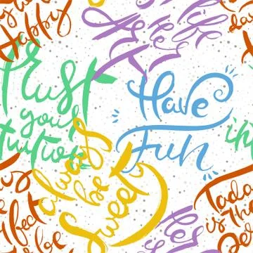 Graffiti background seamless pattern. Hand style tagging Stock Illustration