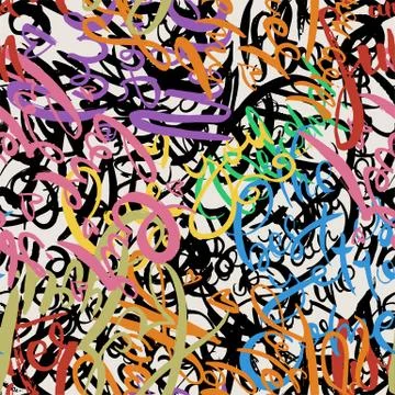 Graffiti background seamless pattern. Hand style tagging 스톡 일러스트