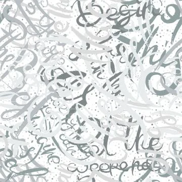 Graffiti background seamless pattern. Hand style tagging Illustrazione stock