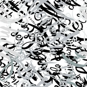 Graffiti background seamless pattern. Hand style tagging Illustrazione stock