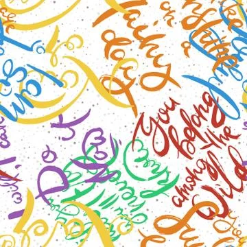 Graffiti background seamless pattern. Hand style tagging Illustrazione stock