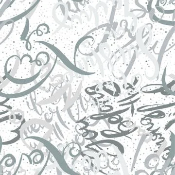 Graffiti background seamless pattern. Hand style tagging Stock Illustration