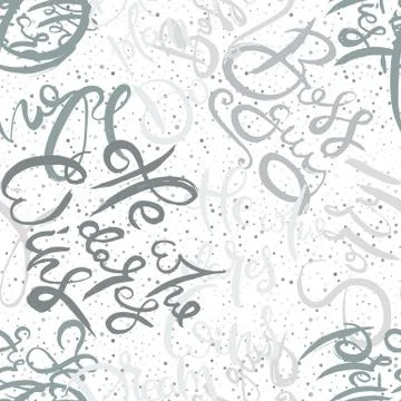 Graffiti background seamless pattern. Hand style tagging Illustrazione stock