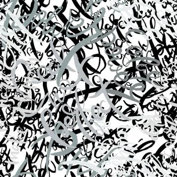 Graffiti background seamless pattern. Hand style tagging Stock Illustration