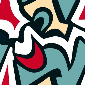 Graffiti Background seamless pattern Stock Illustration