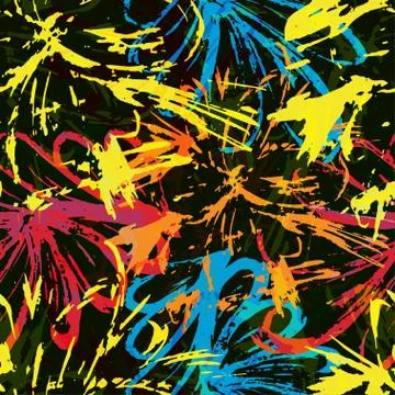 Graffiti background seamless texture Stock Illustration