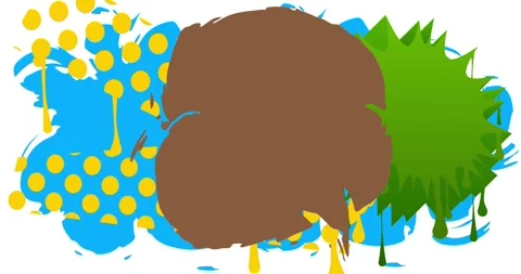 Graffiti background on white animation Stock Footage 342303488