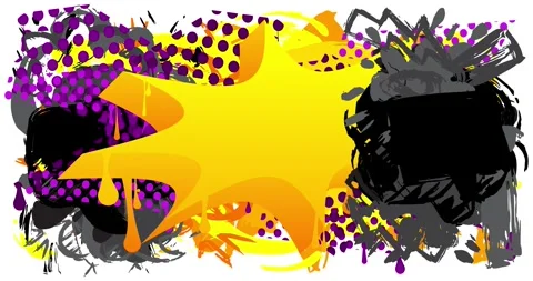 Graffiti background on white Stock Footage 340301869