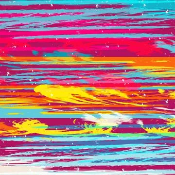 Graffiti beautiful abstract background Stock Illustration