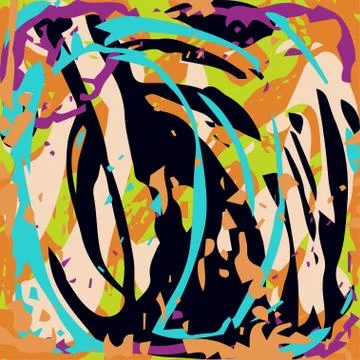 Graffiti beautiful abstract background vector illustration Stock Illustration