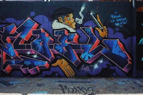 Graffiti of Berlin Stock Photos