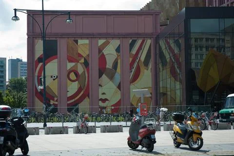 Graffiti in Berlin Stock Photos