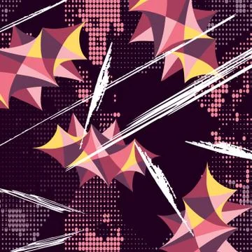 Graffiti on a black background vector illustration Stock-Illustration