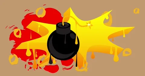 Graffiti Bomb animation 動画素材 304721780