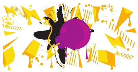 Graffiti Bomb Video stock 304721804