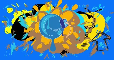 Graffiti Bomb video 動画素材 304721817