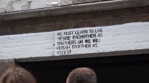 Graffiti brick lane Stock Footage 72214713