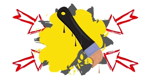 Graffiti Brush Stock Footage 329681567