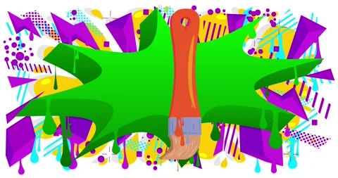 Graffiti Brush Video Stock Footage 329681560