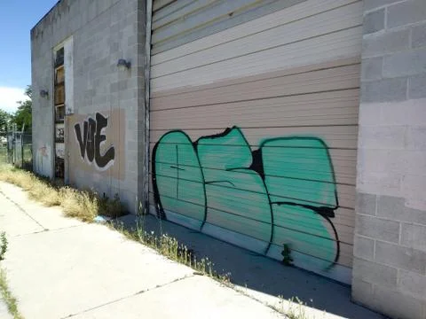 Graffiti on a building Fotos de archivo