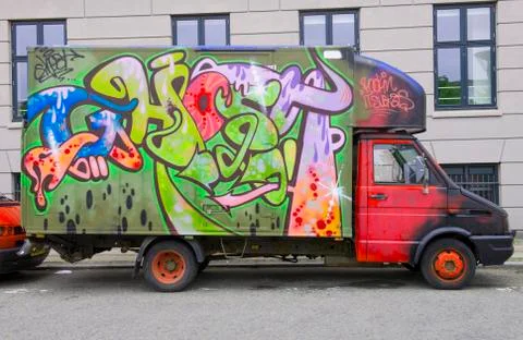 Graffiti car Stock Photos