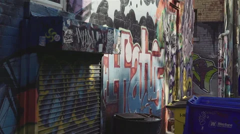 Graffiti in the city Stock Footage 44751117