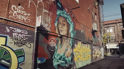 Graffiti in the city Video stock 44751379