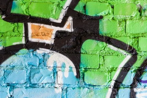 Graffiti closeup Stock Photos