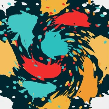 Graffiti colored seamless texture vector illustration Stock Illustration