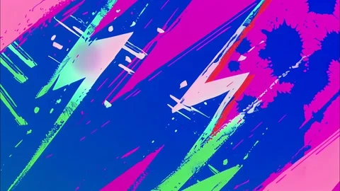 Graffiti Comic Grunge Hand-Drawn Zig-Zag Cartoon FX Stock Footage 315224502