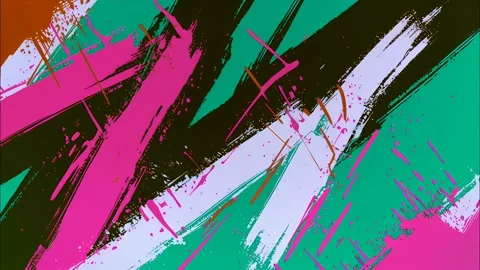 Graffiti Comic Strokes Zig-Zag Hand-Drawn Pattern FX Stock Footage 315212076