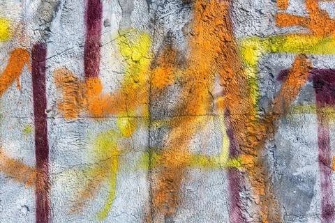 Graffiti on concrete wall Illustrazione stock