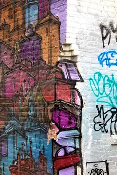 Graffiti corner Stock Photos