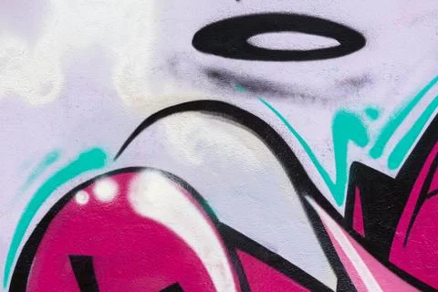 Graffiti detail closeup Illustrazione stock