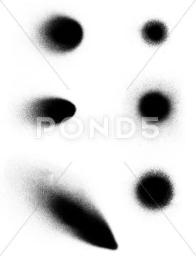 Graffiti fat cap spray dots Stock Illustration